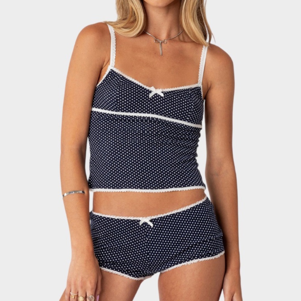 EDIKTED polka dot top